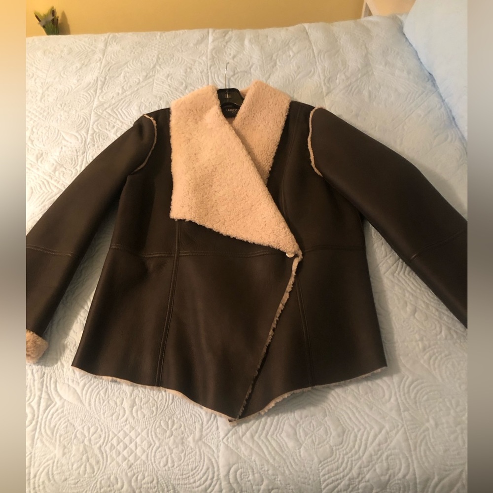 Brand new with tags Lafayette 148 leather jacket